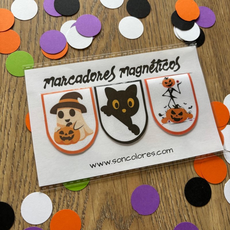Pack 3 Marcadores Magnéticos de Halloween