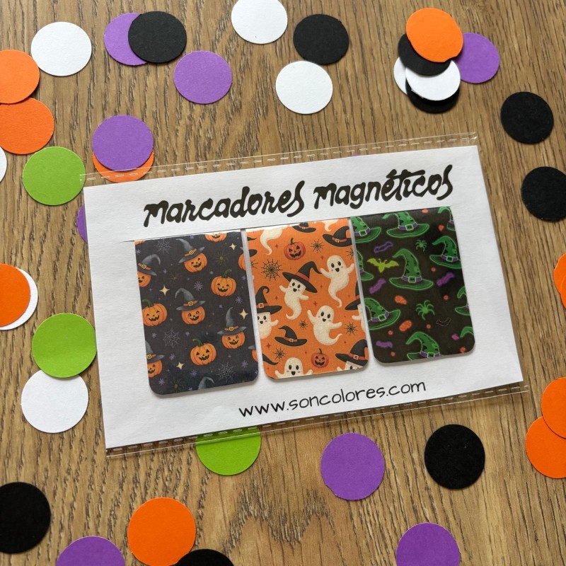 Pack 3 Marcadores Magnéticos de Halloween