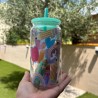 Vaso de Papelería con dibujos de LÁPIZ y MANZANA