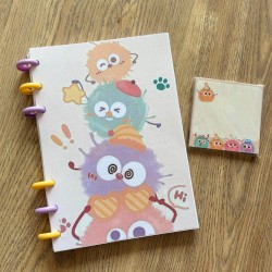 PACK: Libreta Monstruos 2 + bloc de notas