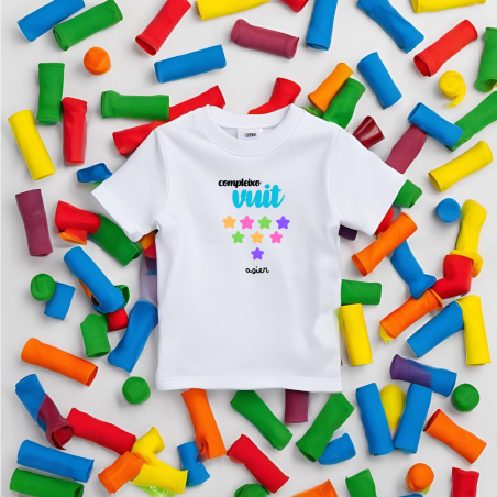Camiseta compleixo con numero en letras AZUL y nombre (catalán) | Son Colores