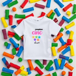 Camiseta compleixo con numero en letras ROSA y nombre (catalán) | Son Colores