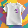 Camiseta YA TENGO con numero LILA y nombre (castellano) | Son Colores