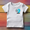 Camiseta JA EN TINC con numero AZUL y nombre (catalán) | Son Colores