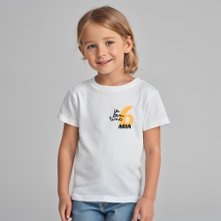 Camiseta JA EN TINC con numero NARANJA y nombre (catalán) | Son Colores