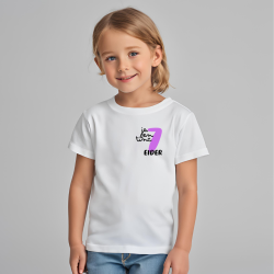 Camiseta JA EN TINC con numero LILA y nombre (catalán) | Son Colores