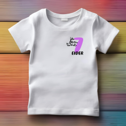 Camiseta JA EN TINC con numero LILA y nombre (catalán) | Son Colores
