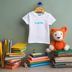 Camiseta con nombre en AZUL