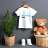 Camisetas HERMANOS (big brother - little brother) + nombre en AZUL
