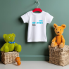Camisetas HERMANOS (big brother - little brother) + nombre en AZUL