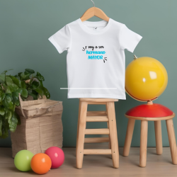 Camiseta VOY A SER HERMANO MAYOR en AZUL