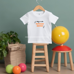Camiseta VOY A SER HERMANO MAYOR en NARANJA