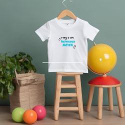 Camiseta VOY A SER HERMANA MAYOR en AZUL