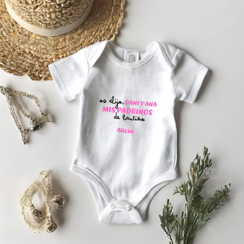 Body ELEGIR PADRINOS en ROSA Body ELEGIR PADRINOS en ROSA