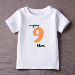 Camiseta compleixo  con número en NARANJA y nombre (Catalán) | Son Colores