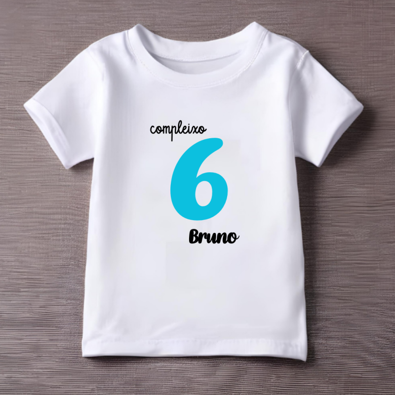Camiseta compleixo  con número en AZUL y nombre (Catalán) | Son Colores