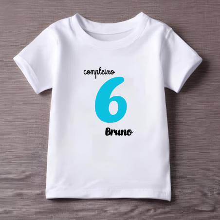 Camiseta compleixo  con número en AZUL y nombre (Catalán) | Son Colores