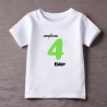 Camiseta compleixo  con número en VERDE y nombre (Catalán) | Son Colores