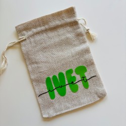Bolsita personalizada con nombre VERDE