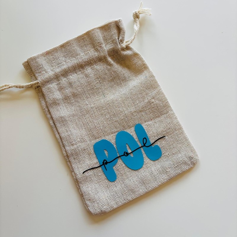 Bolsita personalizada con nombre AZUL Bolsita personalizada con nombre AZUL