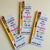 Lápiz personalizado + punto de libro