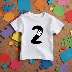 Camiseta cumple con número en NEGRO y nombre | Son Colores
